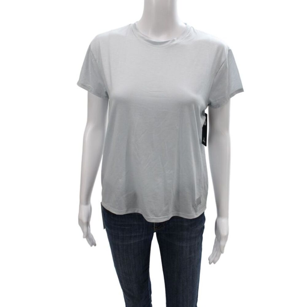 Ultracor Womens Gray Crew Neck Short Sleeve Basic T-Shirt Athleisure Size M